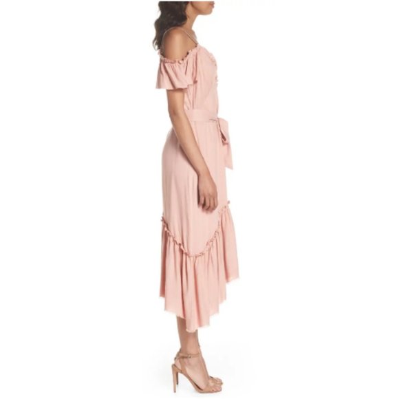 PAIGE Aylin Sleeveless Asymmetrical Ruffle Dress S - Picture 14 of 15